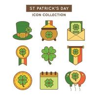 Clover Symbols Plastered on St Patrick Stuff vector