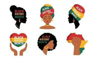 Commemorating The Rich History of Black People vector