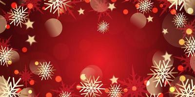 Christmas snowflakes banner design vector