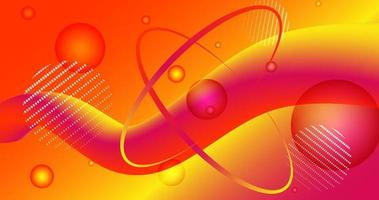 abstract planetary concept with gradient color background vector