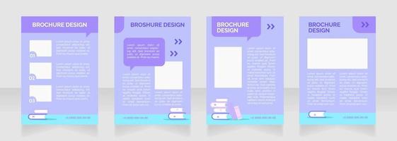 Private tuition advertisement blank brochure layout design vector