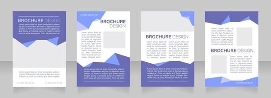 School-style course promo blank brochure layout design vector