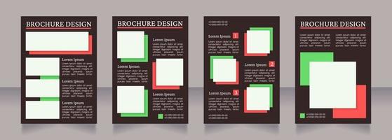 Travelling destinations offers blank brochure layout design vector