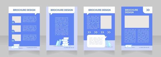 Early childhood education blank brochure layout design vector