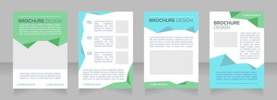 Independent students association blank brochure layout design vector