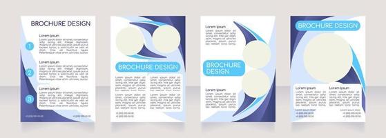 Marketing ideas and solutions blank brochure layout design vector
