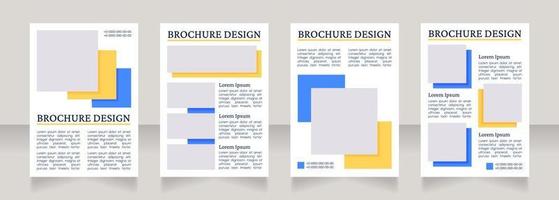 Dietary recommendations blank brochure layout design vector
