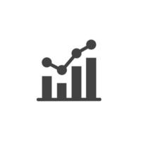 data analysis graph business icon vector