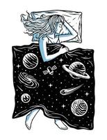 Sleep in the universe illustration