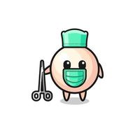 surgeon pearl mascot character vector