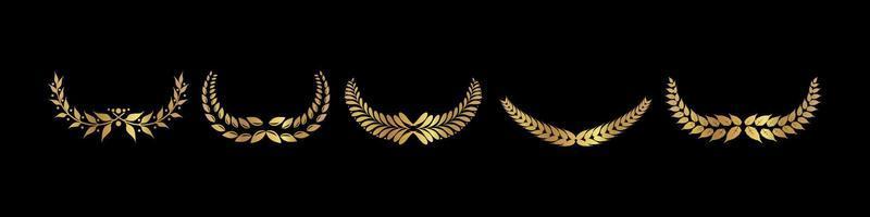 Vector gold award laurel wreath