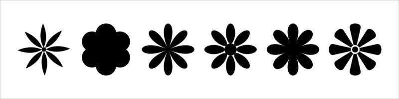 Set of different flower vector