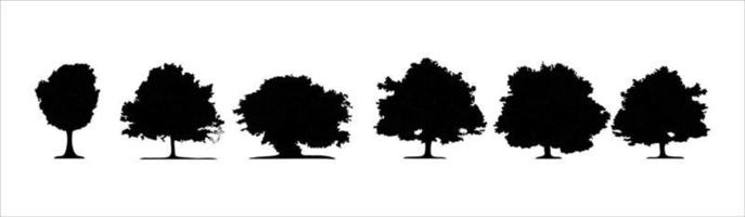 collection of trees vector