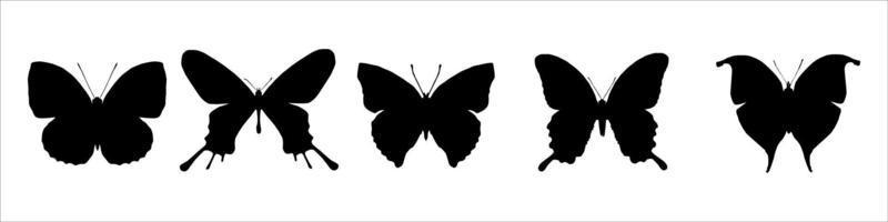 Set of butterflies vector