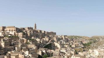 paysage urbain de matera italie, patrimoine mondial video
