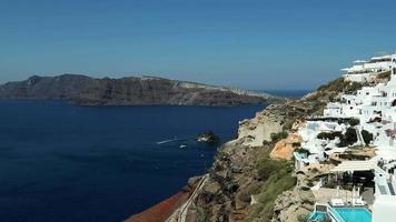 oia stad op het eiland santorini, griekenland video