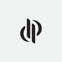 DP monogram design vector