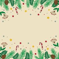 Fondo navideño claro, plantilla web festiva - vector