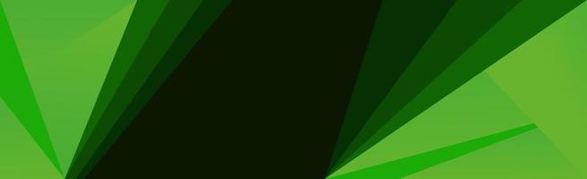 Corporate stylish concept green black contrasting panoramic web abstract background - Vector