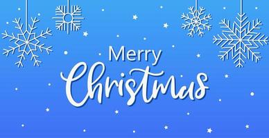 Merry christmas blue festive new year background - Vector