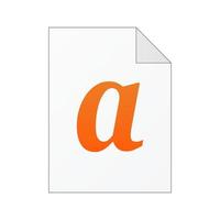 File computer document icon isolated on white background vector