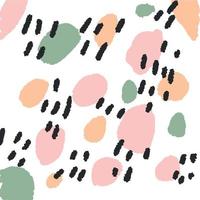 handrawn contemporary abstract shapes pretty cute background vector