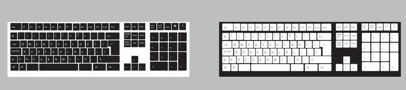 Vector keyboard template. Illustration EPS10