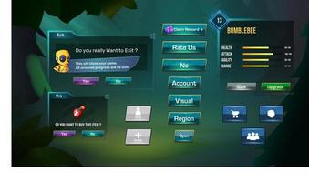 Stylize Game UI elements menu popups
