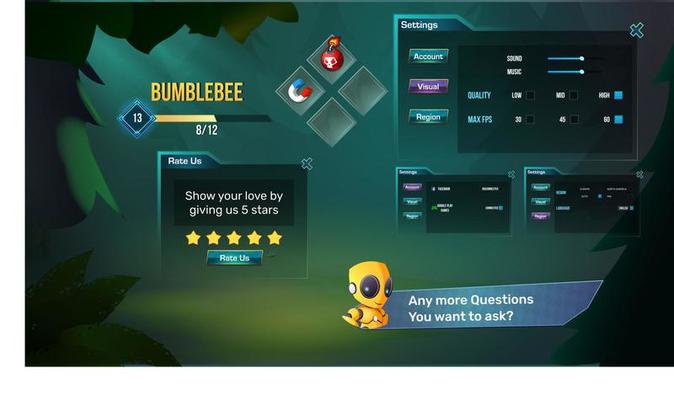Stylize Game UI elements menu popups