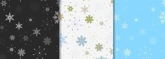 Winter Christmas Patterns vector