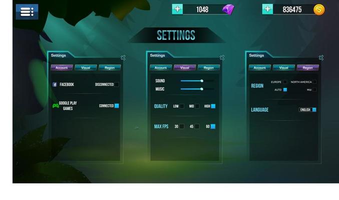 Stylize Game UI elements menu popups