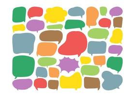 speech bubble cut paper design template. Vector illustration for your business