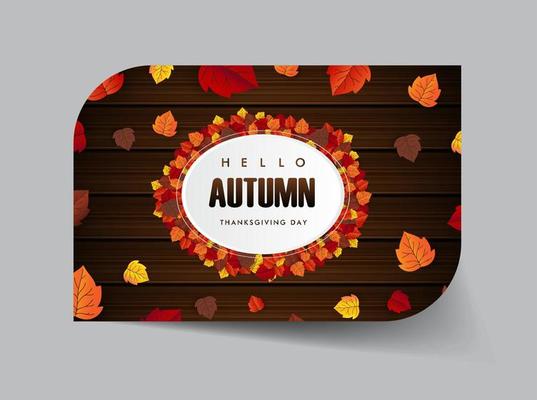 maple leaf, autumn banner vector background