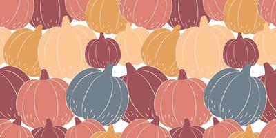 autumn pumpkins seamless pattern