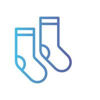 socks gradient icon vector