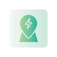 location energy gradient icon vector