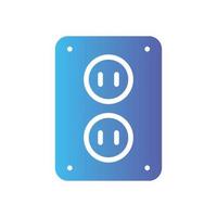 power strip gradient icon vector