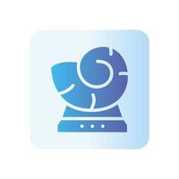 fossil gradient icon vector