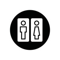 toilet glyph icon vector