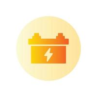 Car Battery gradient icon vector