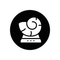 fossil glyph icon vector