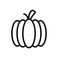 icono de línea de calabaza vector