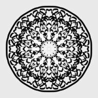 Circular pattern mandala art decoration elements vector