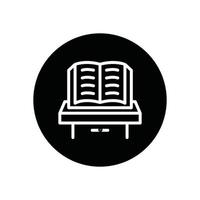 book glyph icon vector