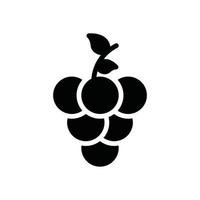 grapes glyph icon vector
