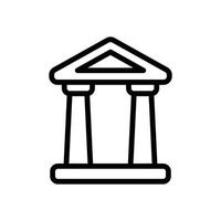 museum line icon vector