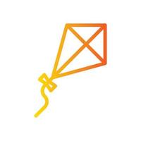 kite gradient icon vector