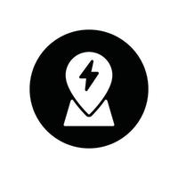 location energy glyph icon vector