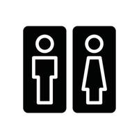 toilet glyph icon vector