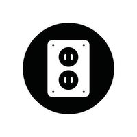 power strip glyph icon vector